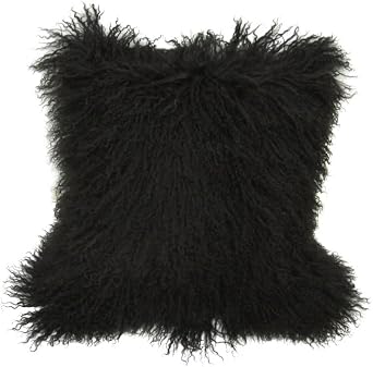 Tibetan Lamb Fur Pillow Cover - Brown