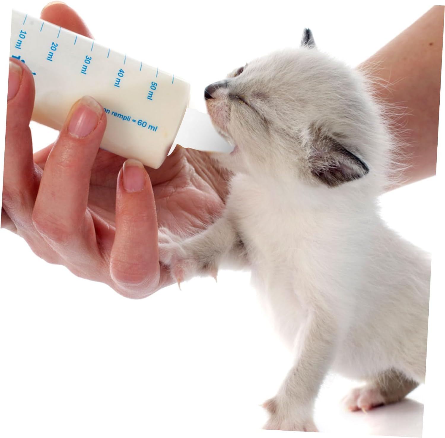 10pcs Pet Nursing Bottle Kit Silicone Pet Nipples Kitten Bottle Nipples Feeding Tool for Animals
