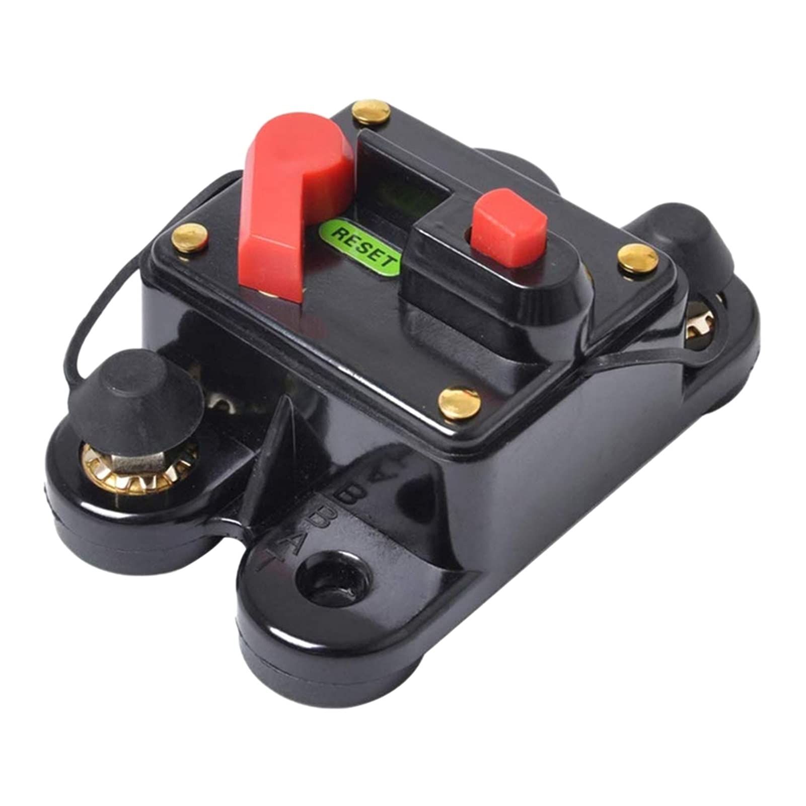 IEUMJNAT Circuit Breaker Reset Fuse Holder, 50 Amp Waterproof for Car Marine Stereo Switch Audio Inverter System Protector