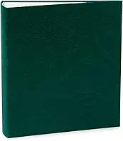 Álbum de fotos Ical, encadernação tradicional, para 60 fotos 10x15cm - envelope plástico transparente - linha Cores - modelo verde-escuro texturizado - 172