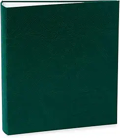 Álbum de fotos Ical, encadernação tradicional, para 60 fotos 10x15cm - envelope plástico transparente - linha Cores - modelo verde-escuro texturizado - 172