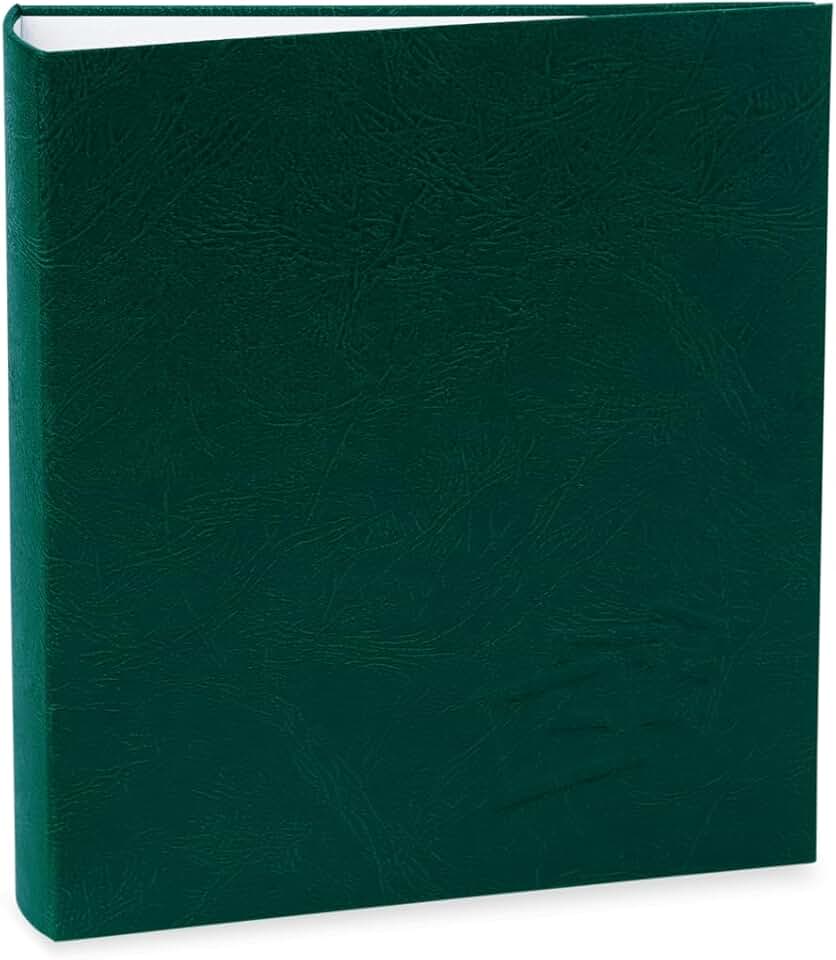 Álbum de fotos Ical, encadernação tradicional, para 60 fotos 10x15cm - envelope plástico transparente - linha Cores - modelo verde-escuro texturizado - 172