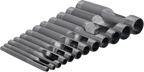 Miniatura 4 de Juego de punzón hueco para marcado juntas de cuero cinturones de lona de 18" - 34"