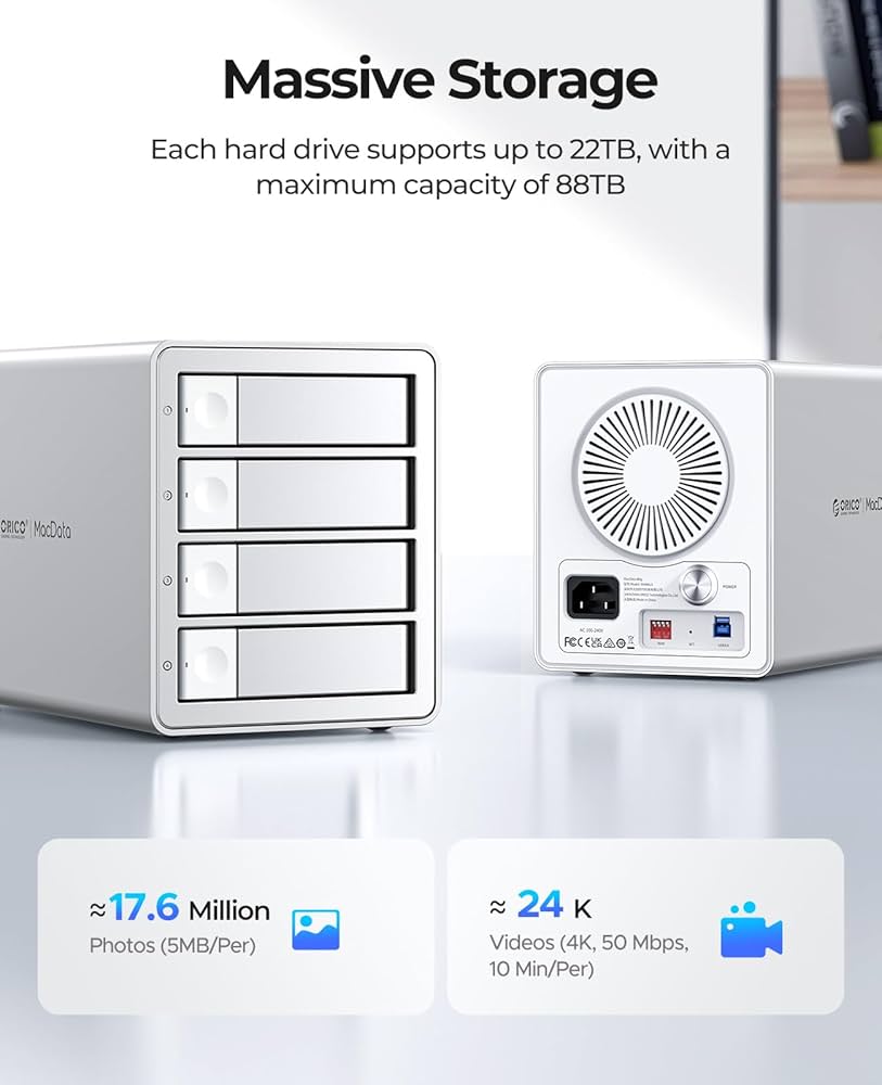 ORICO 【RAID機能】 HDDケース 4台 22TB*4 0526 Amazon.co.jp: ORICO 【RAID機能】 HDDケース 4台 22TB*4 USB