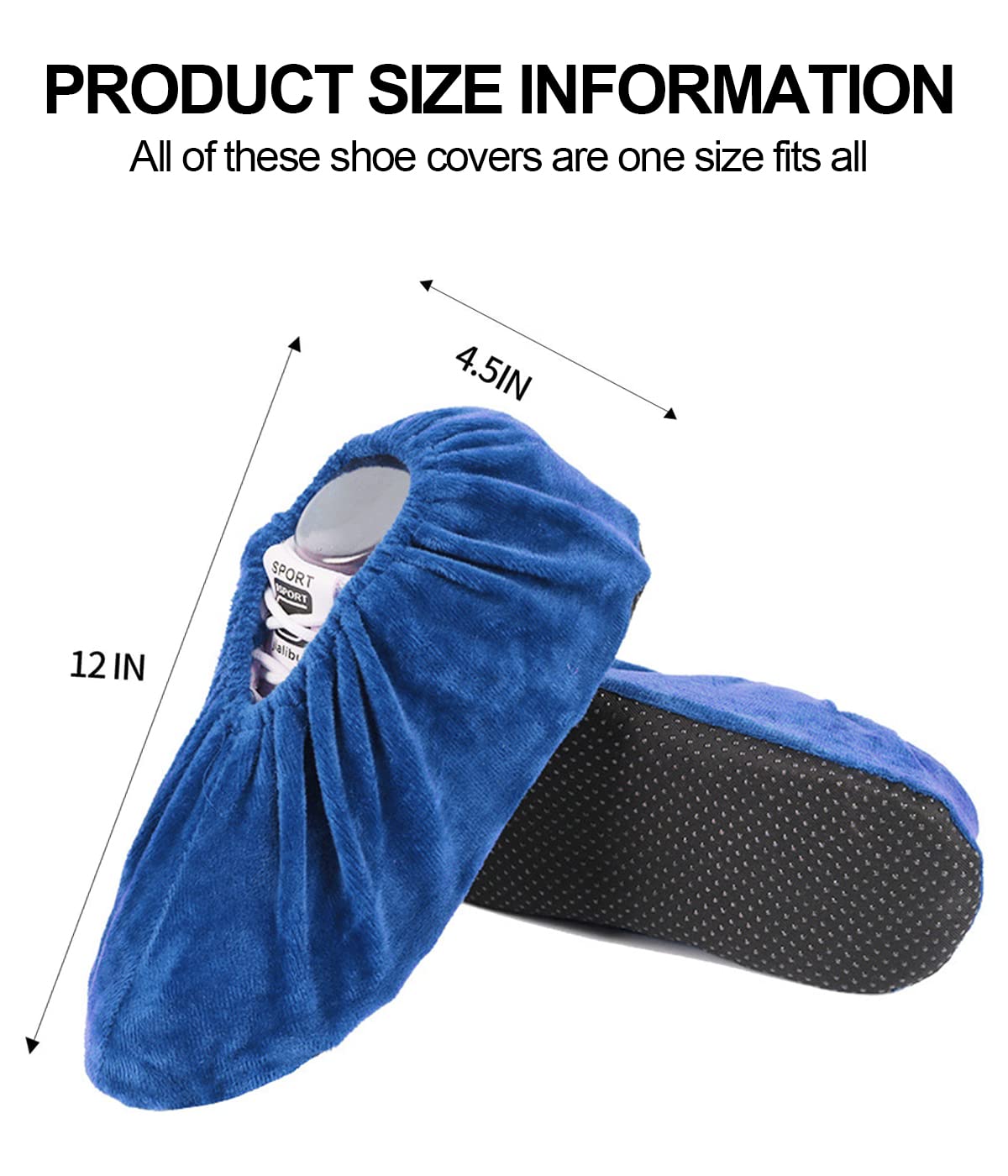 Produktbild von Silikon Überschuhe, Wasserdicht Schuhüberzieher Wiederverwendbare Rutschfeste Überschuhe, Für Regen, Schneetag, Wüstenstrand, Schlammige Straßen (Transparent, XL (43-47
