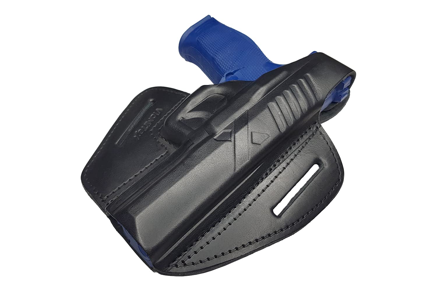 VlaMiTex B2 Leder Gürtel Holster für Walther PDP Lauf 5 Zoll