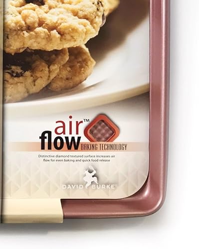 Miniatura 2 de David Burke - Bandeja grande para galletas (17 x 11 pulgadas), color oro rosa