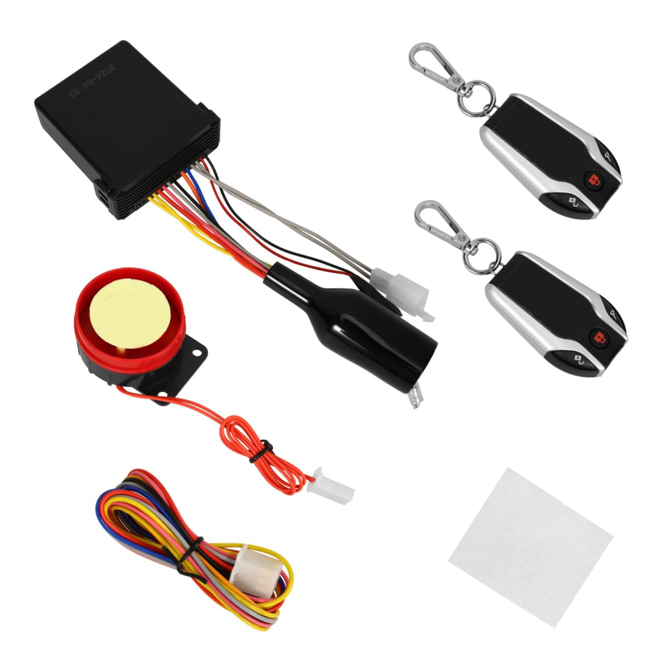 SHINEOFI Kit Allarme per Moto Avviamento Remoto e Blocco Motore Automatico, Dispositivo Antifurto in Plastica con Telecomando per Sicurezza Migliorata