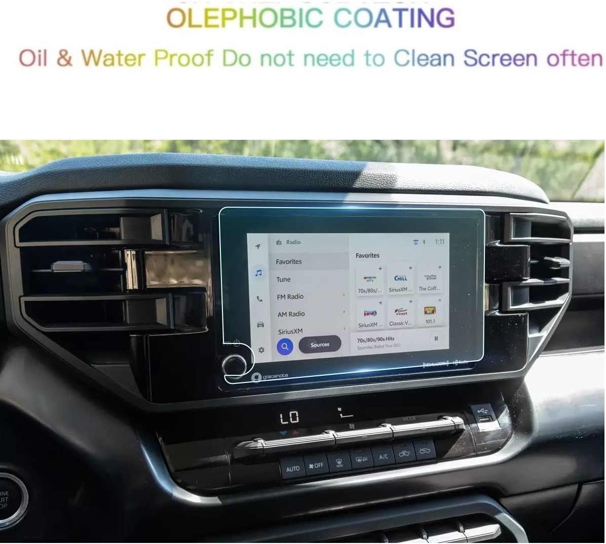 screen protector compatible with 2022 tundra2023 sequoia corolla venza rav4 8 inch touchscreenanti explosion scratchhd clearsssky accessories c