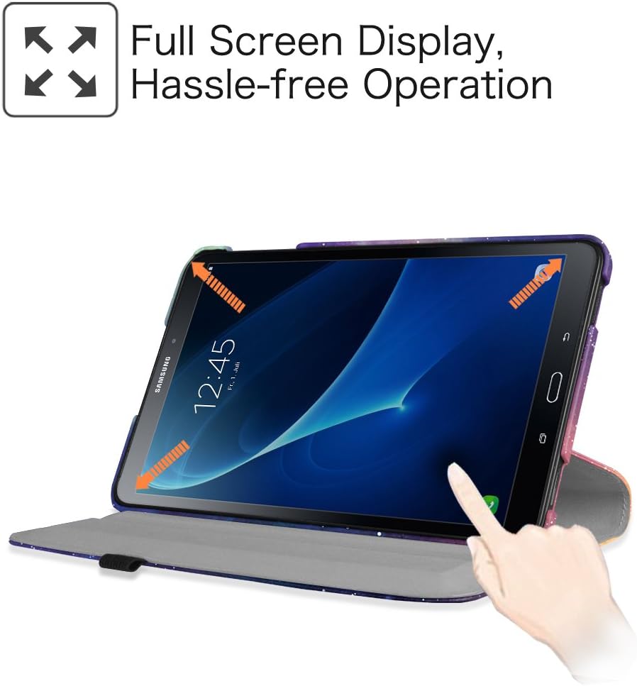 Fintie Rotating Case for Samsung Galaxy Tab A 10.1 (2016 NO S Pen Version) - Premium PU Leather 360 Degree Swivel Stand Cover Auto Sleep/Wake for Galaxy Tab A 10.1 (SM-T580/T585/T587), Galaxy