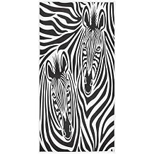 QMXO Hand Towels Cotton African Zebra Stripe Couple Pattern Soft Towel Multipurpose Bathroom Beach Towel for Home Kitchen Swim Spa Gym, 30x15 inch
