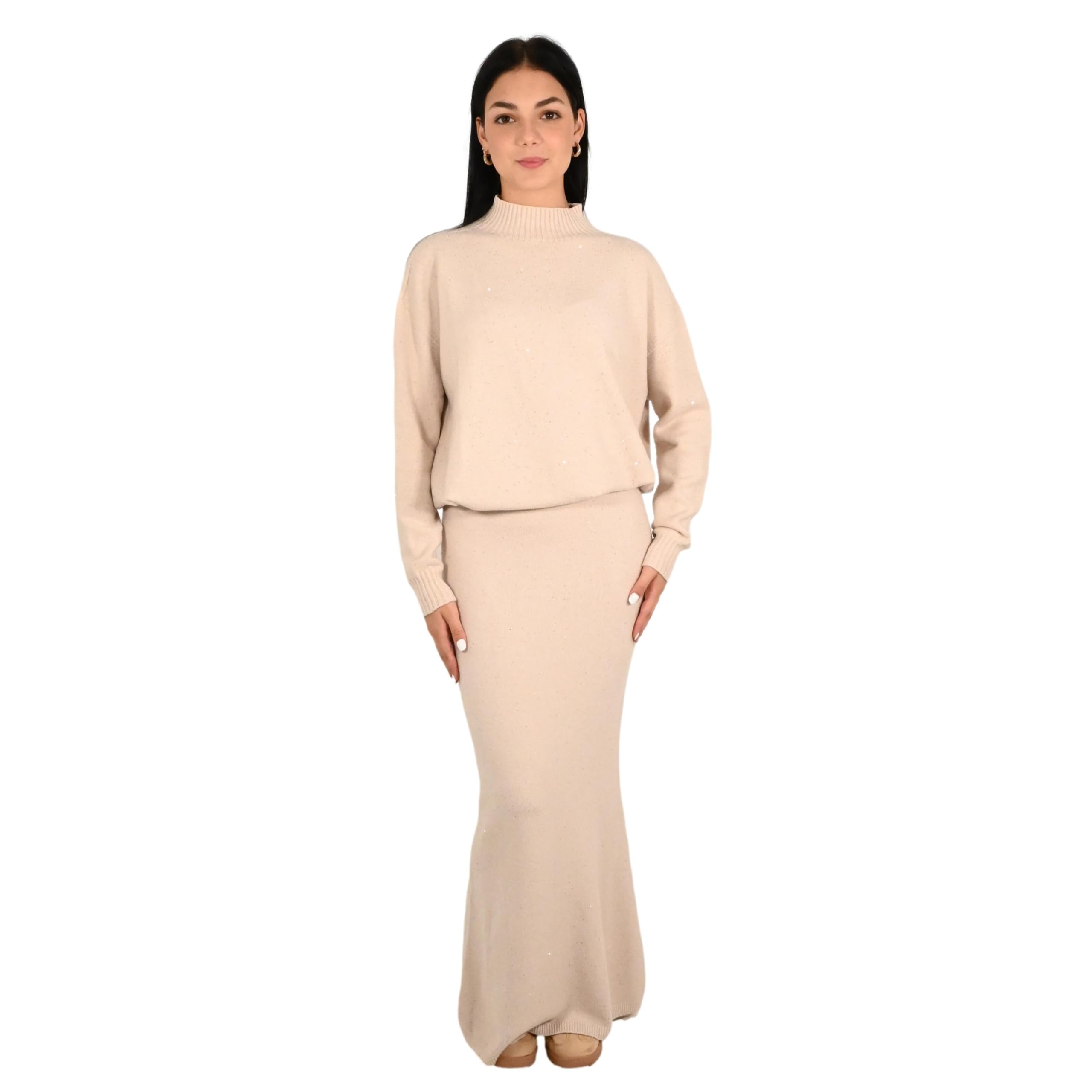 Kontatto gonna donna beige 3M1749C
