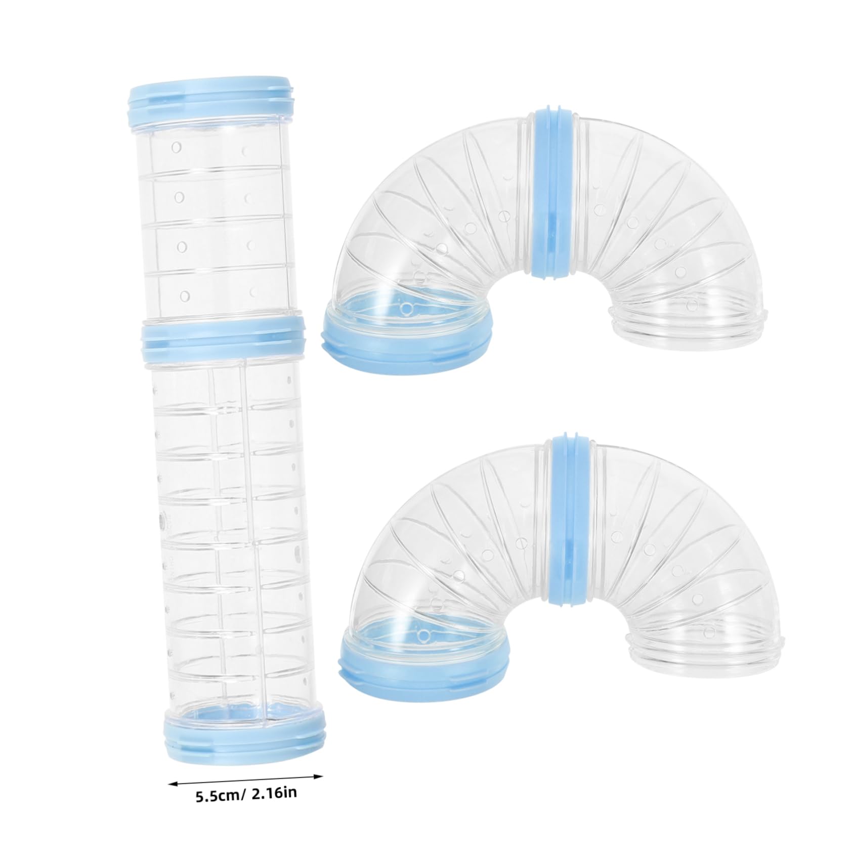 Hamster Tunnel Satz aus PP, Transparent, 2 Satz für Selbstgemacht Käfige