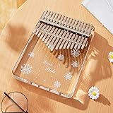 Diumy カリンバ 親指ピアノ kalimba 21キー 透明クリスタルカリンバ 楽器ギフト 可愛い 人気 初心者向 贈り物に最適ため ギフト,21 トーン,1