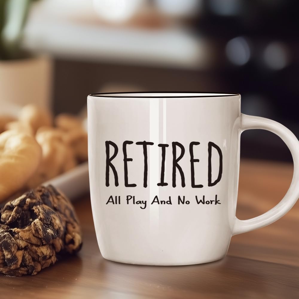 Funny Retirement Coffee Mug Gifts All Play And No Work for Retired Women Men, Funny Retirement Gift for Grandparents Parents Him Her Wife Husband Boss Teacher Nurse, Thanksgiving Christmas Gift, 13oz - Image 5