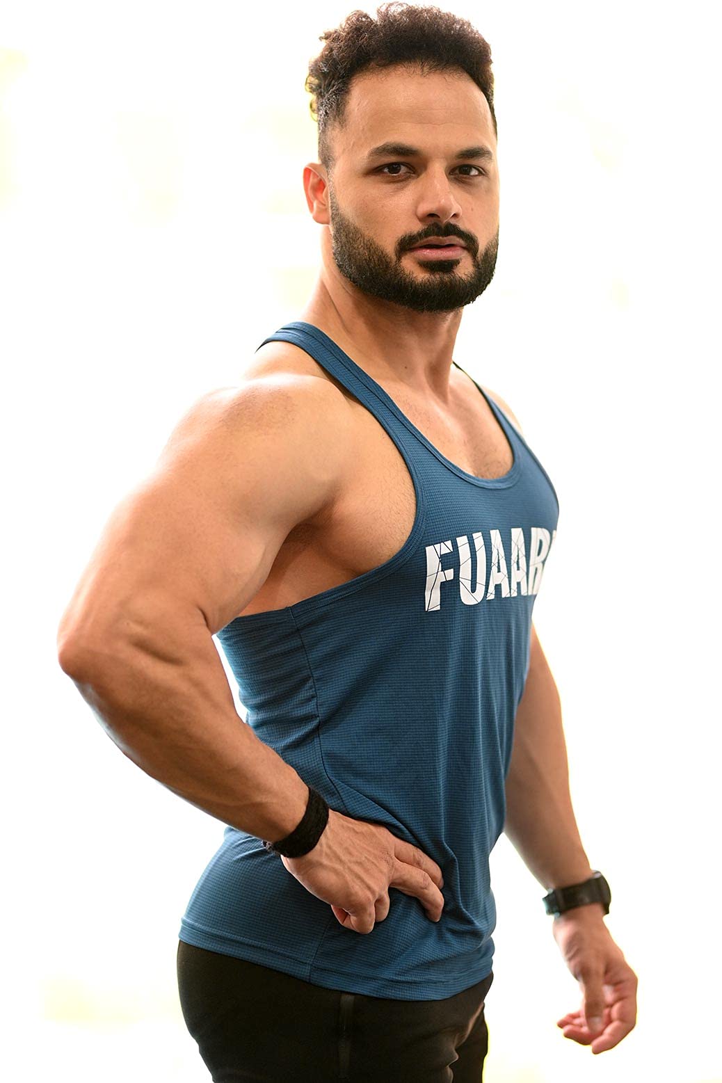 fuaark Classic Men's Regular Fit Gym Tank Tops Sports Sleeveless Vest-picture-36