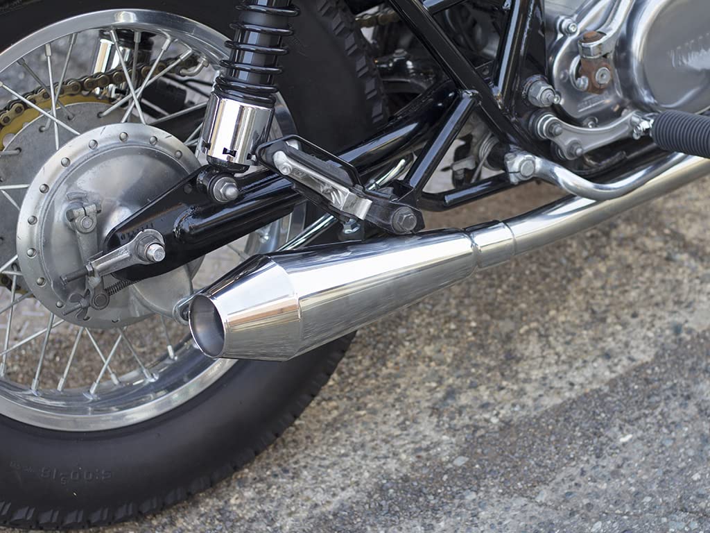 モーターロック STDメガホンマフラー ロング SR400 ポン付け STD