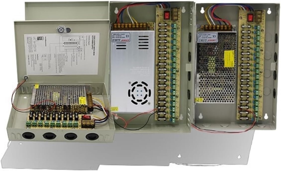 12V3A5A10A15A20A30A4-way 9-Way 18-Way Switching Power Supply self-Restoring Box(12V3A4 Circuit Electrical Box)