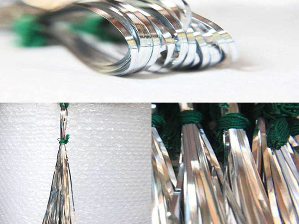 The Design Cart Silver Mukaish / Metal Strips,Package of 100 Grams for Sewing, Machine, Hand Stitching, Tailoring, Embroidery, Dhaga