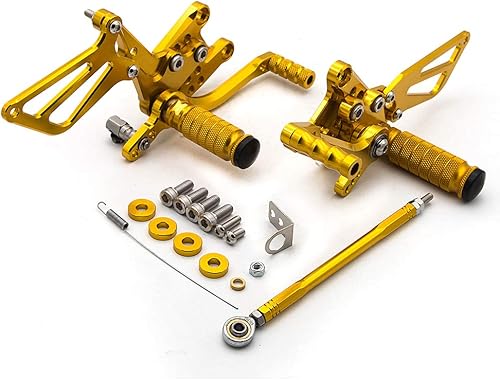 Miniatura 31 de PROCNC Estriberas de aluminio para motocicleta Estriberas para Suzuki GSXR1000 2000 2001 2002 2003 2004 GSXR750 1996-2005 SV650/SV650S SV1000/S Negro