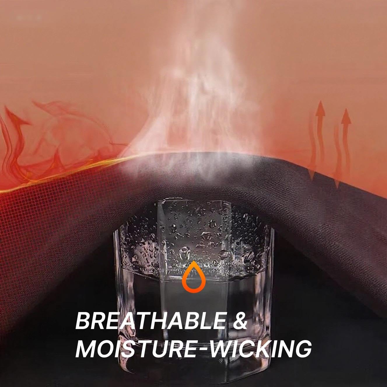 Mens Thermal Compression Top Fleece Lined Long Sleeve Athletic Cold Weather - 3