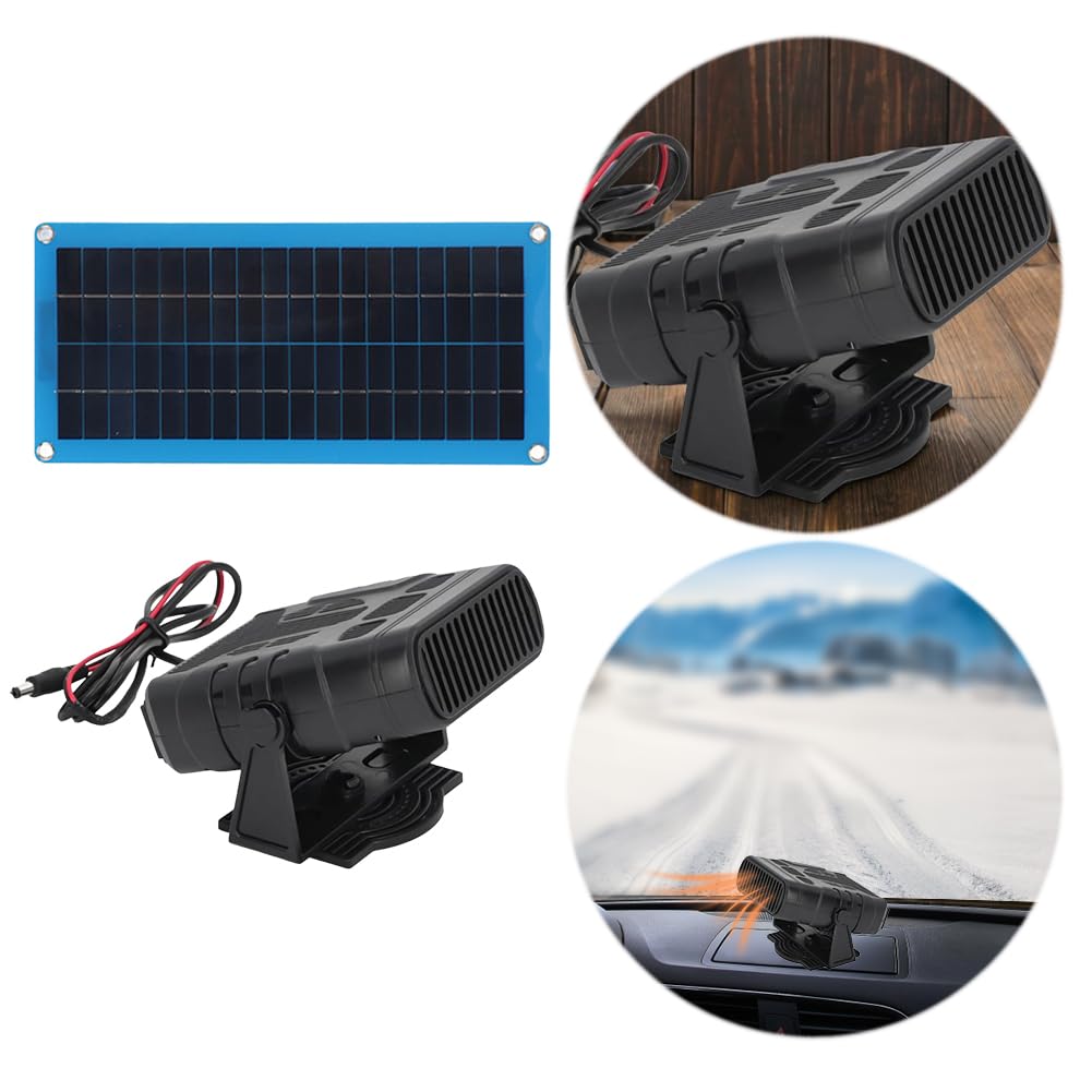 DC 12 V 30 W panel słoneczny odmgławiacz i odmrażacz do samochodów i kempingu solarny grzejnik samochodowy odmrażacz
