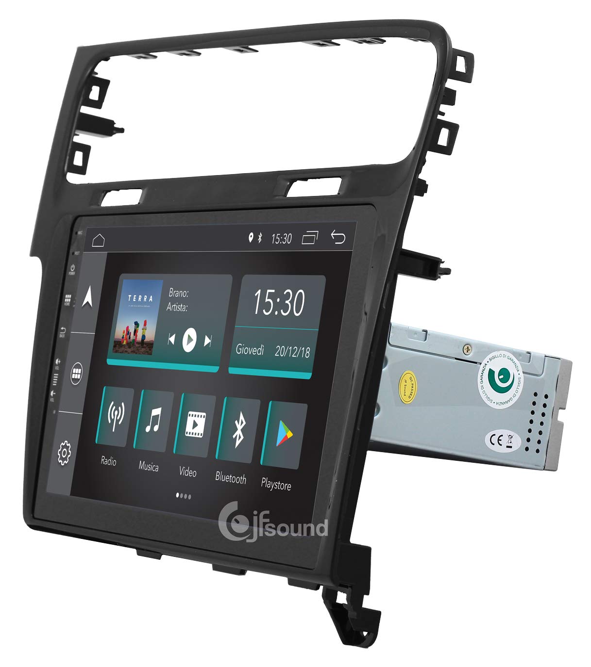 Jfsound, Autoradio Custom Fit, Golf 7, con Android 8.1 4Core, con 2 Porte USB Integrate, Schermo Capacitivo Fulltouch da 10”, Easyconnect