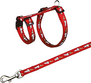 Trixie 6263 Geschirr mit Leine für Kaninchen, Nyon, 25–44 cm/10 mm, 1,25 m farbig sortiert product image