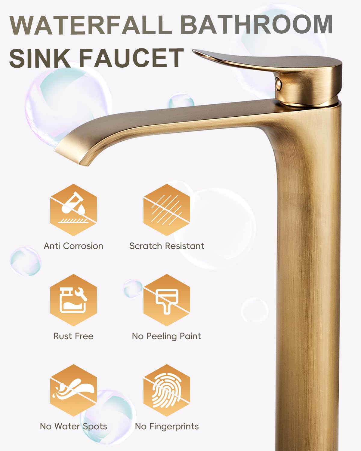 Rubinetto Per Lavabo Da Bagno, Miscelatore In Ottone, Finitura Cromata Oro Miscelatore Oro Con Lavabo 88239813