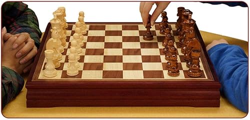 Miniatura 6 de ROLTIN Juego de ajedrez de madera clásico tablero de ajedrez de madera y piezas de madera para adultos y niños