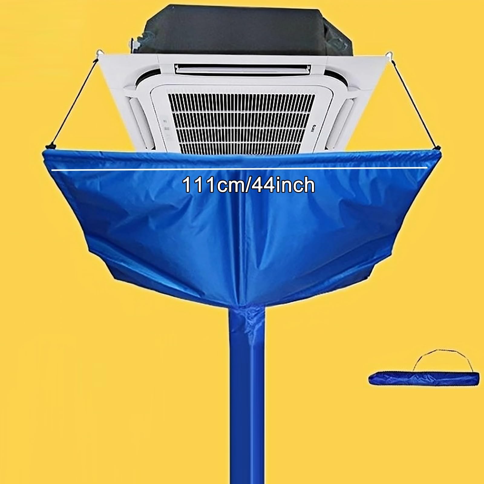 Bolsa de limpieza de unidad de aire acondicionado, cubierta impermeable para limpieza de aire acondicionado central, reutilizable, limpiador de aire acondicionado para el hogar, fácil de usar