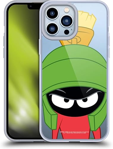 Head Case Designs Funda de gel suave con licencia oficial de Looney Tunes Marvin The Martian Personajes compatible con Apple iPhone 13 Pro Max