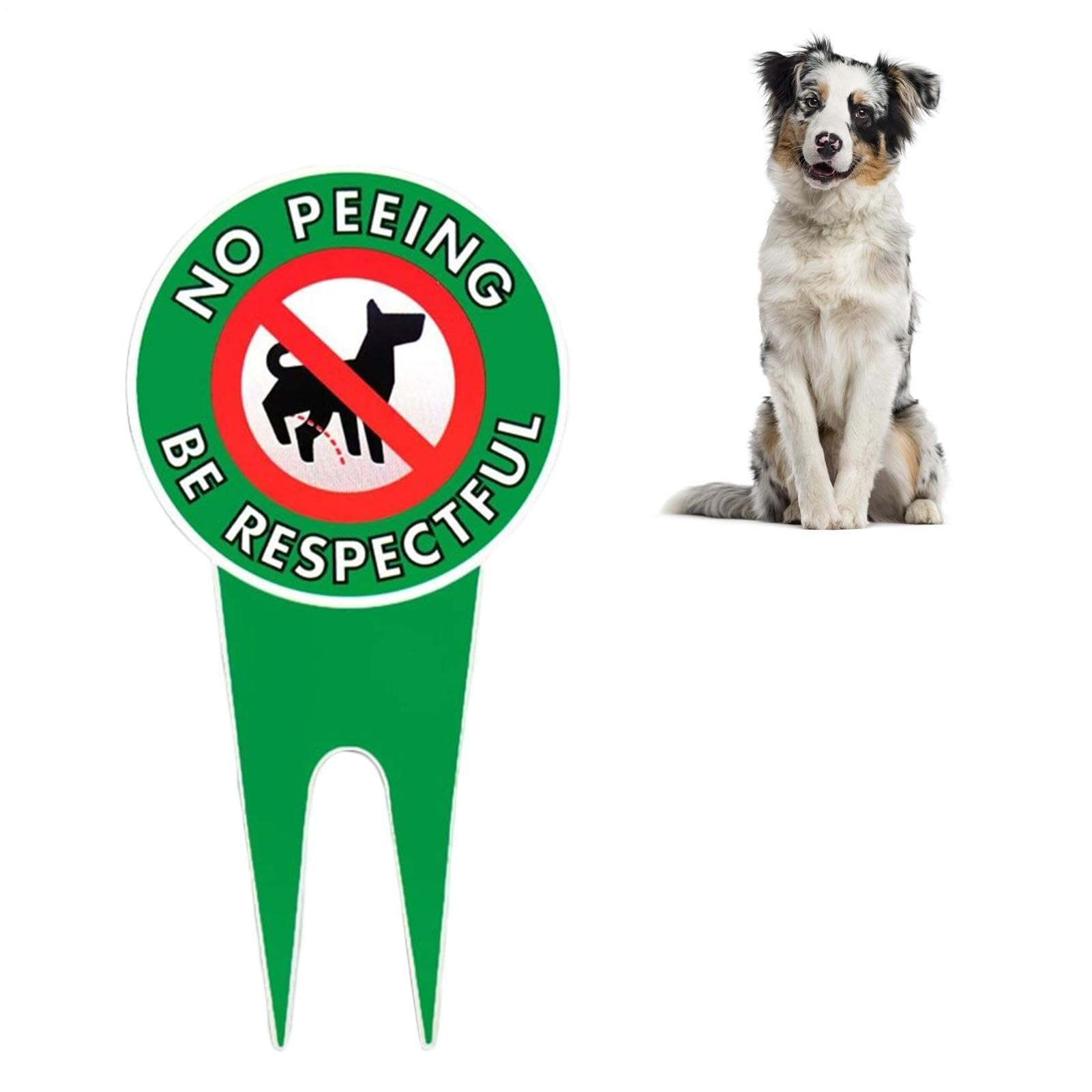 Cartello "Divieto Pipì Per Il Cane" - Paletto In Metallo Da 30x15 Cm, Materiale In Alluminio Antiruggine, Adesivo Per Pavimento Da Giardino Esterno 120 G Per Tenere Il Cane Lontano Dall' Ed Evitar