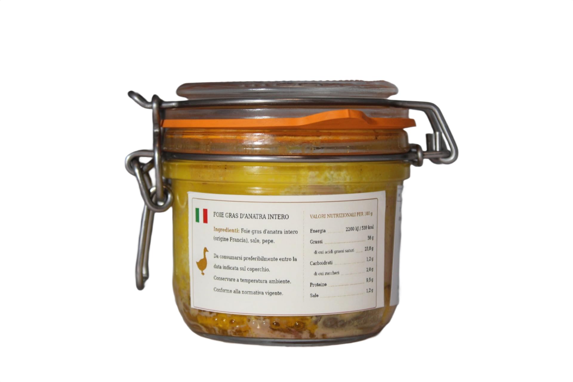 Relais Gourmet Foie Gras de Pato Entero Natural 200 g | Artesanal Francés del Suroeste, sin Conservantes, Aditivos ni Colorantes | Formato para Compartir, Regalo Gourmet para Fiestas y Aperitivos