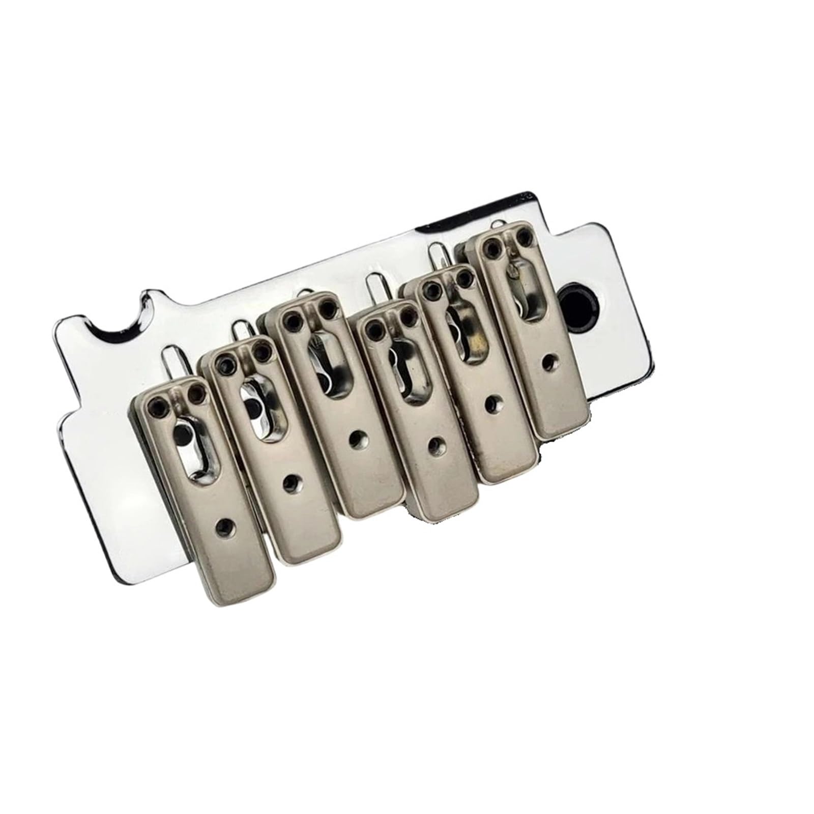 Mostek Gitarowy 2 Punktowy Mostek Double Swing Do Gitary Elektrycznej Tremolo Chromowany Srebrny