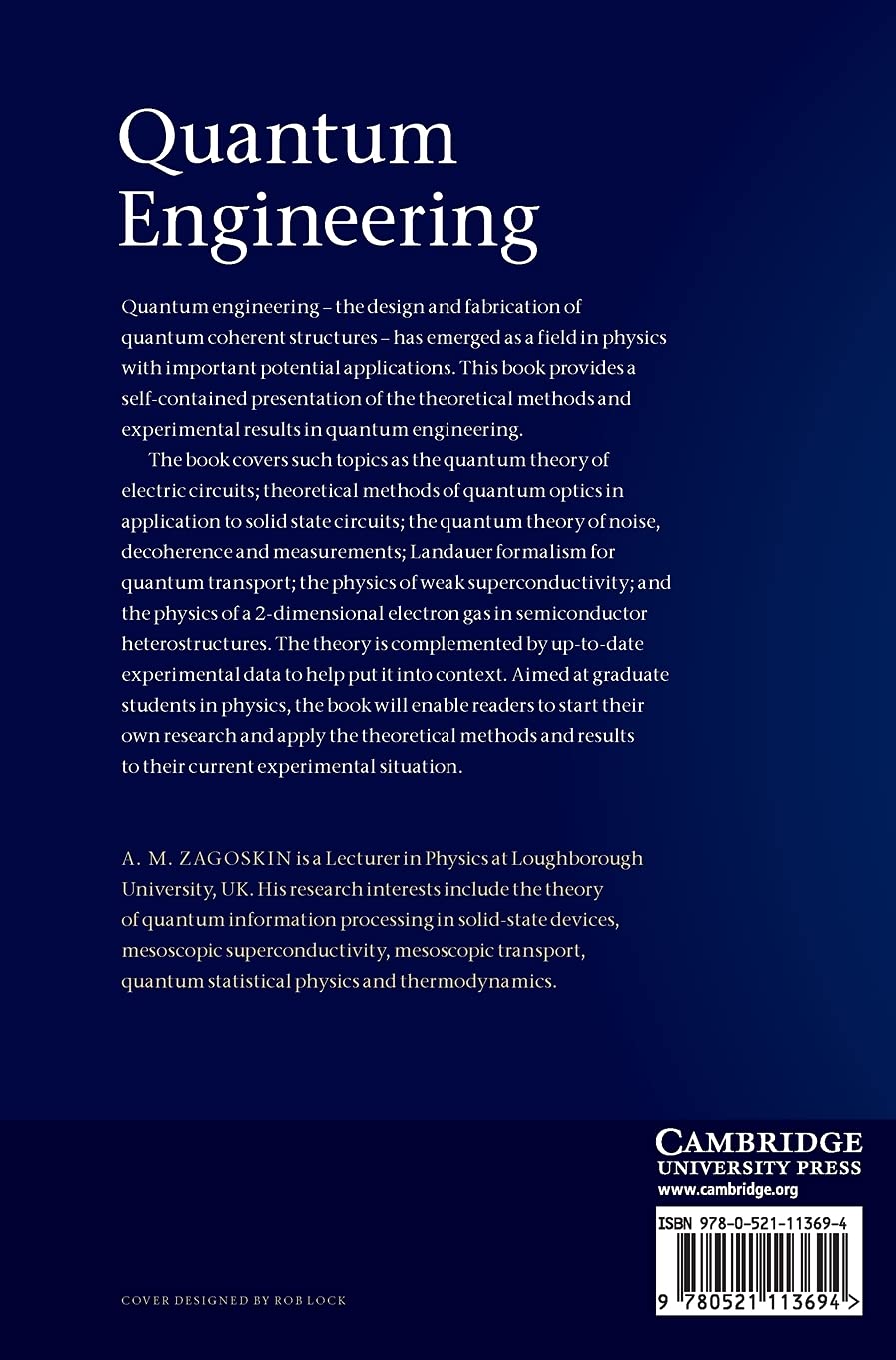 Quantum Engineering: Theory and Design of Quantum Coherent Structures