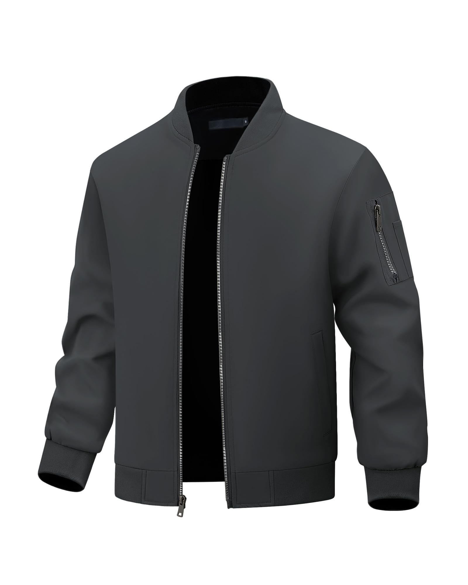 Blouson Homme mi Saison Veste Décontracté Printemps Automne Vestes Bomber Manteaux Eté de Sport Jacket