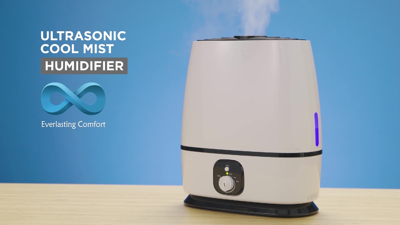 50Hour Ultrasonic Cool Mist Humidifiers for Bedroom (6L) Quiet