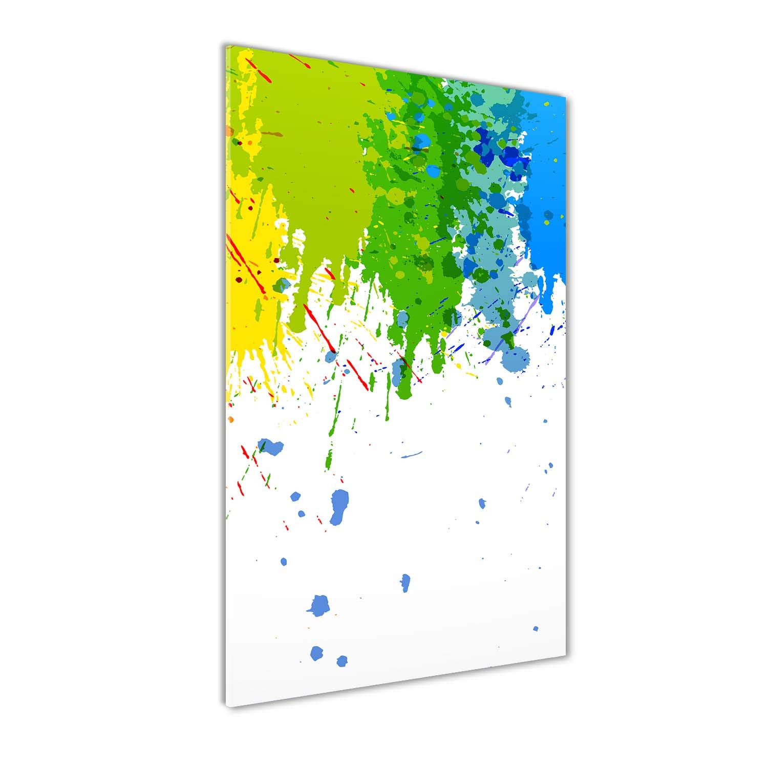 Tableau en verre 60x120 cm arc-en-ciel pour déco salon moderne