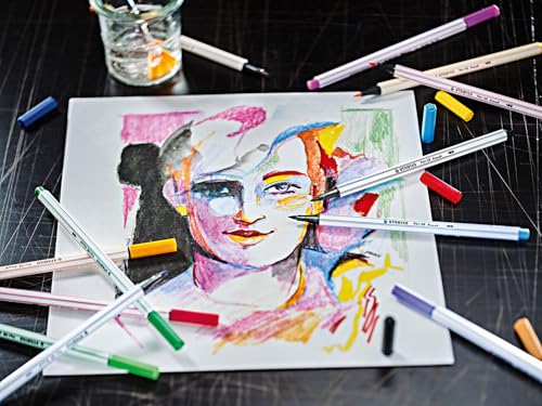 STABILO - Pen 68 brush - Premium Fibre-Tip Pen with Brush Tip - ARTY - Pack of 30 - Assorted colors by STABILO - Image 7
