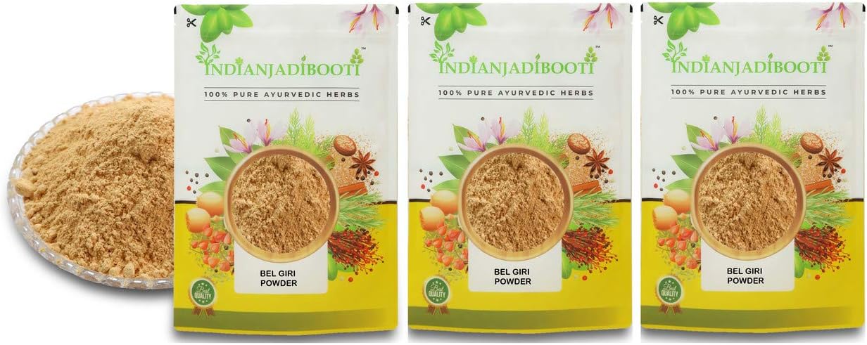IndianJadiBooti Bel Bael Fruit Powder, 3 Packs of 900 Grams