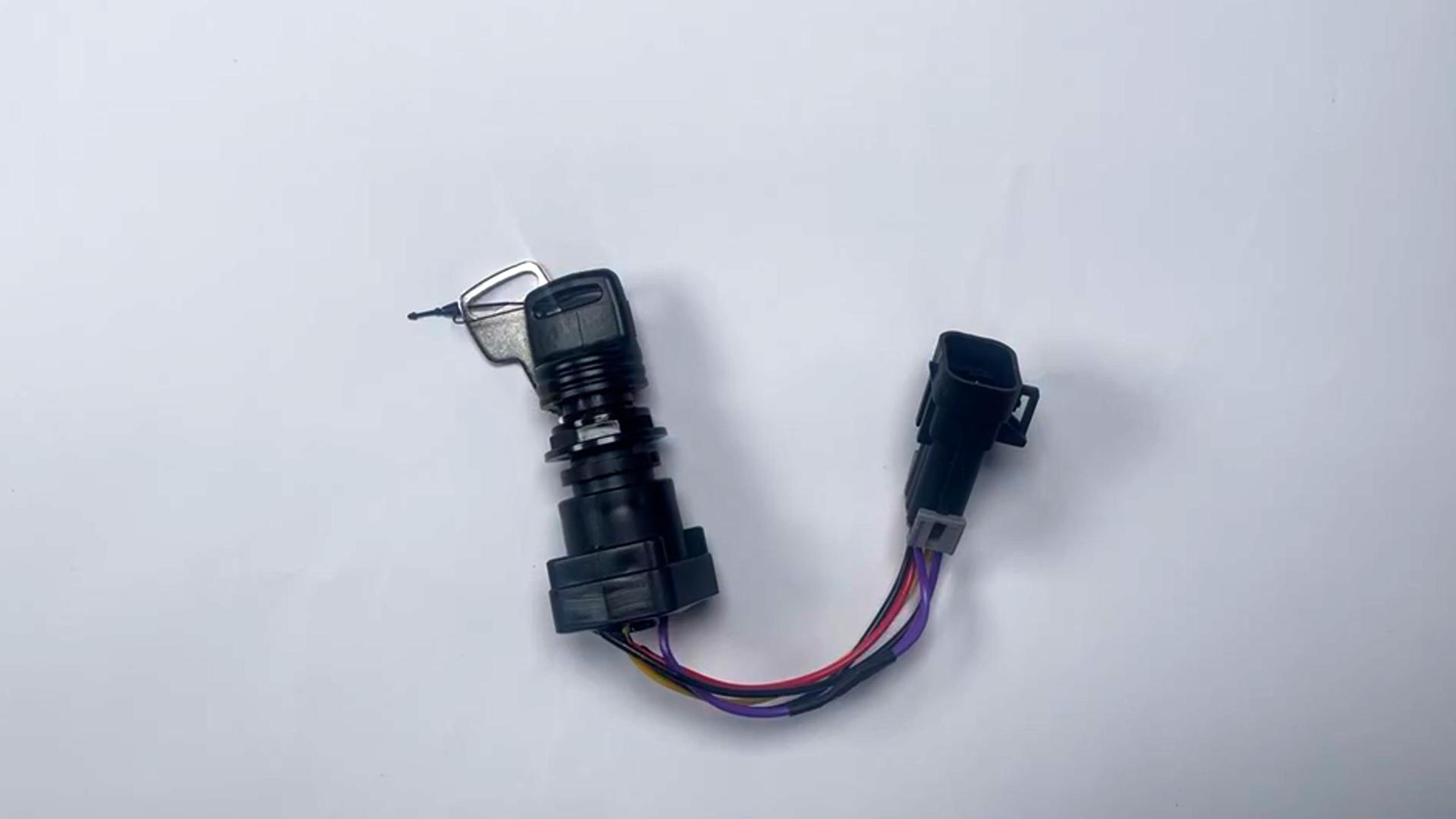 Image of 87-897716K01 Ignition Key Switch with Harness 3-Position Fit for Mercury Marine Quicksilver Outboard Motor 8M0059686 897716 Boat Engine Key Switch