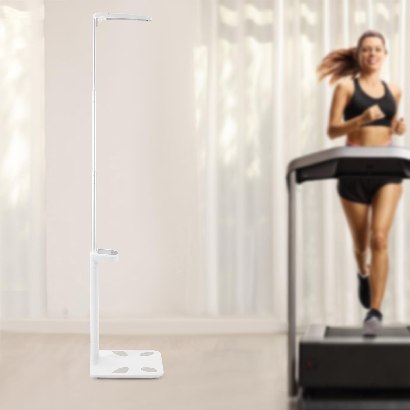 Professional Digital Physicians Scale, Ultrasonic Electronic Height and Weight Scale, 440lb Capacity Height and Body Fat Analyzer Digital Medical Scale, BMI Body Fat Measurement Device