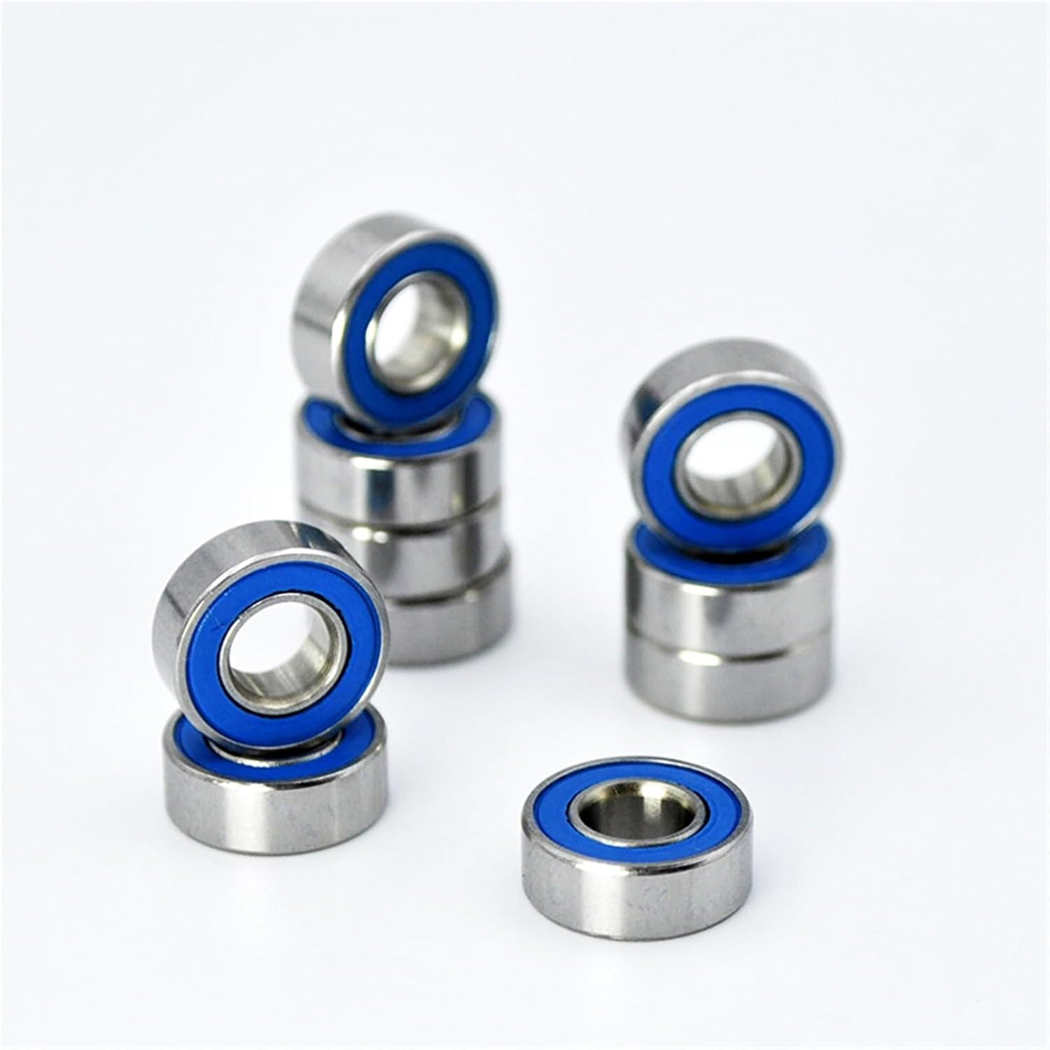 10Pcs Stainless Steel SMR52 SMR63 SMR74 SMR83 SMR85 SMR95 SMR105 SMR106 SMR115 1050 1150 2RS Miniature Bearing Ball Bearings(SMR52 2x5x2.5mm)