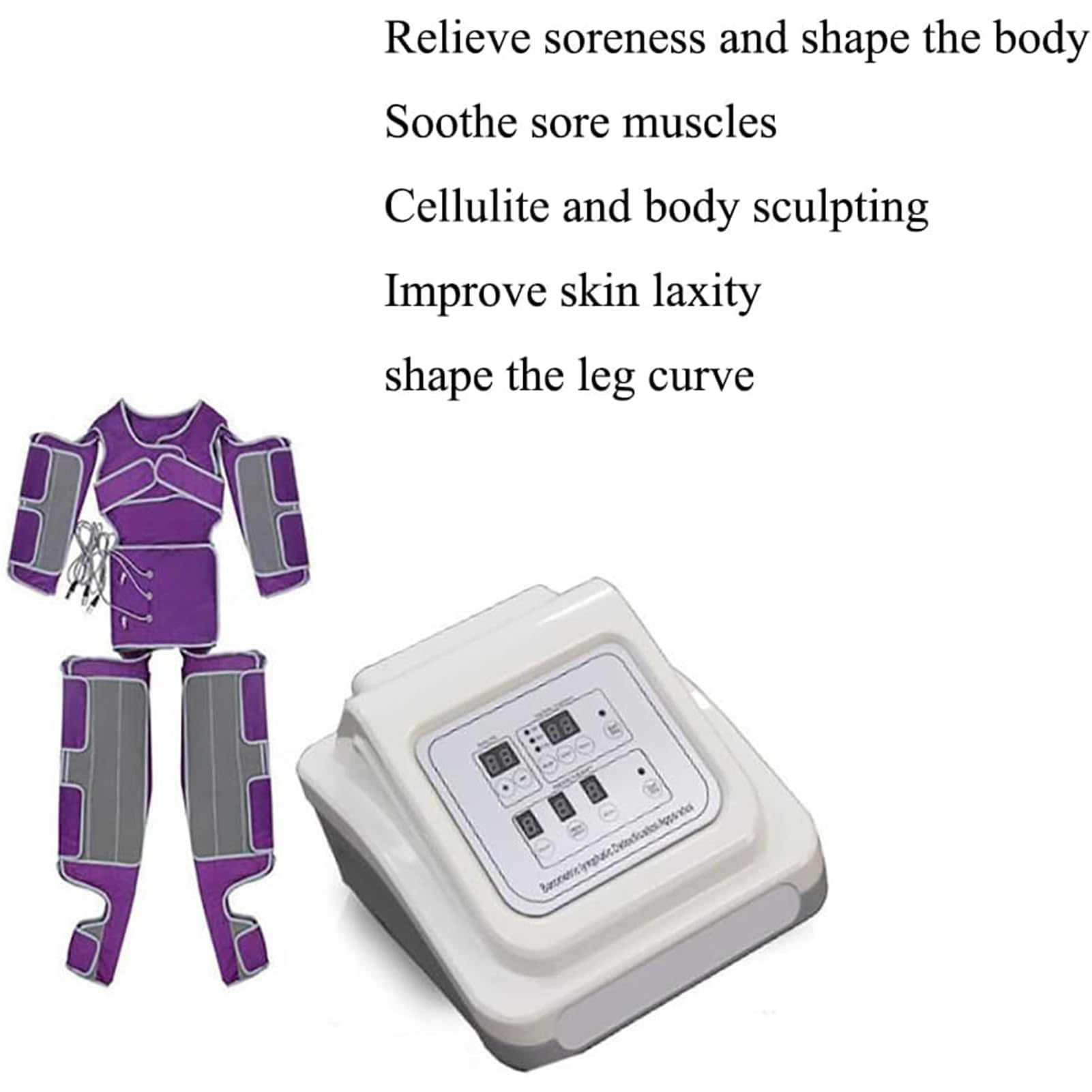 Macchina Automatica per Massaggio Dimagrante Bellezza Onda d'Aria, Abbigliamento a Pressione d'Aria, Drenaggio Linfatico Attrezzatura per Massaggio di Bellezza Dimagrante Strumento per Perdita di PE