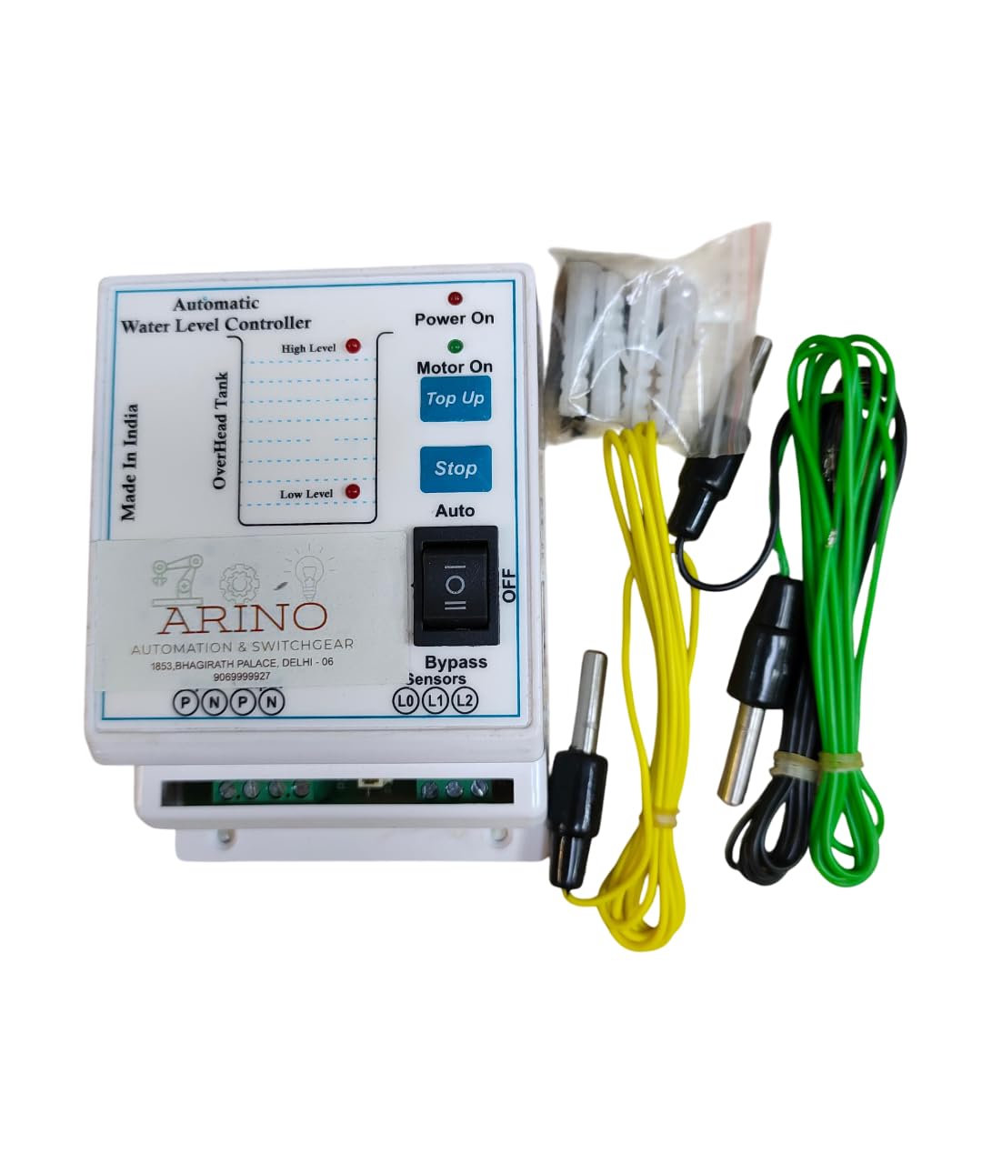 ARINO (2YRS WARRANTY) WATER LEVEL CONTROLLER WATER TANK CONTROLLER WATER OVERFLOW ALARM WATER TANK OVERFLOW CONTROLLER WATER TANK ALARM SYSTEM OVERFLOW CONTROLLER ( WITH SENSORS 3PCS )-image-33