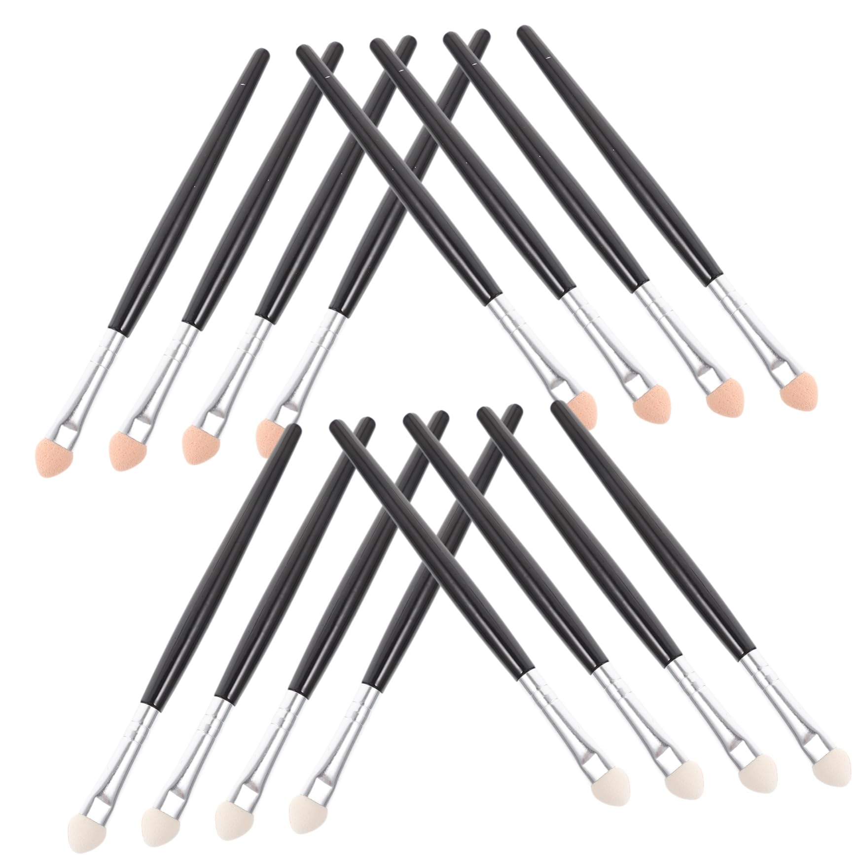 STOBOK 4 Sätze Runder Schwamm Pinsel Flauschiger Lidschattenpinsel Detail Schrubber Pastell Schaum Pfanne Pastell Schwamm Malschwamm Malschwamm 48 Stück * 4