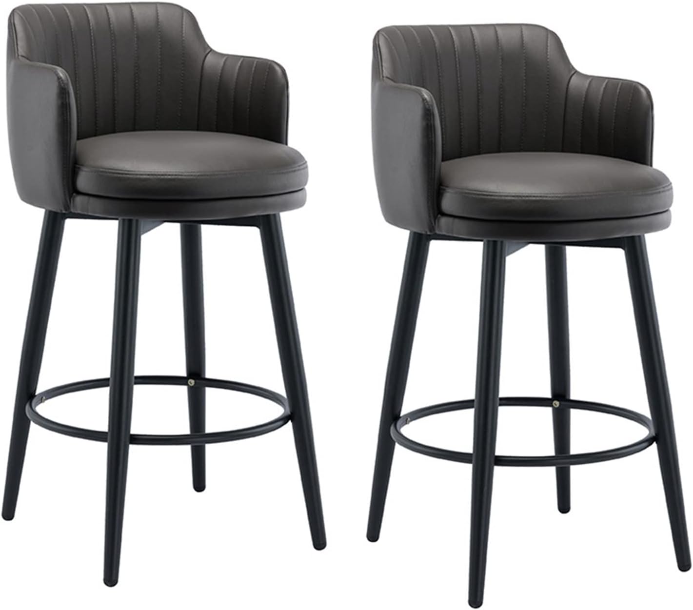 Bar Stools,26" Round Kitchen Heigh Stool Swivel Barstools