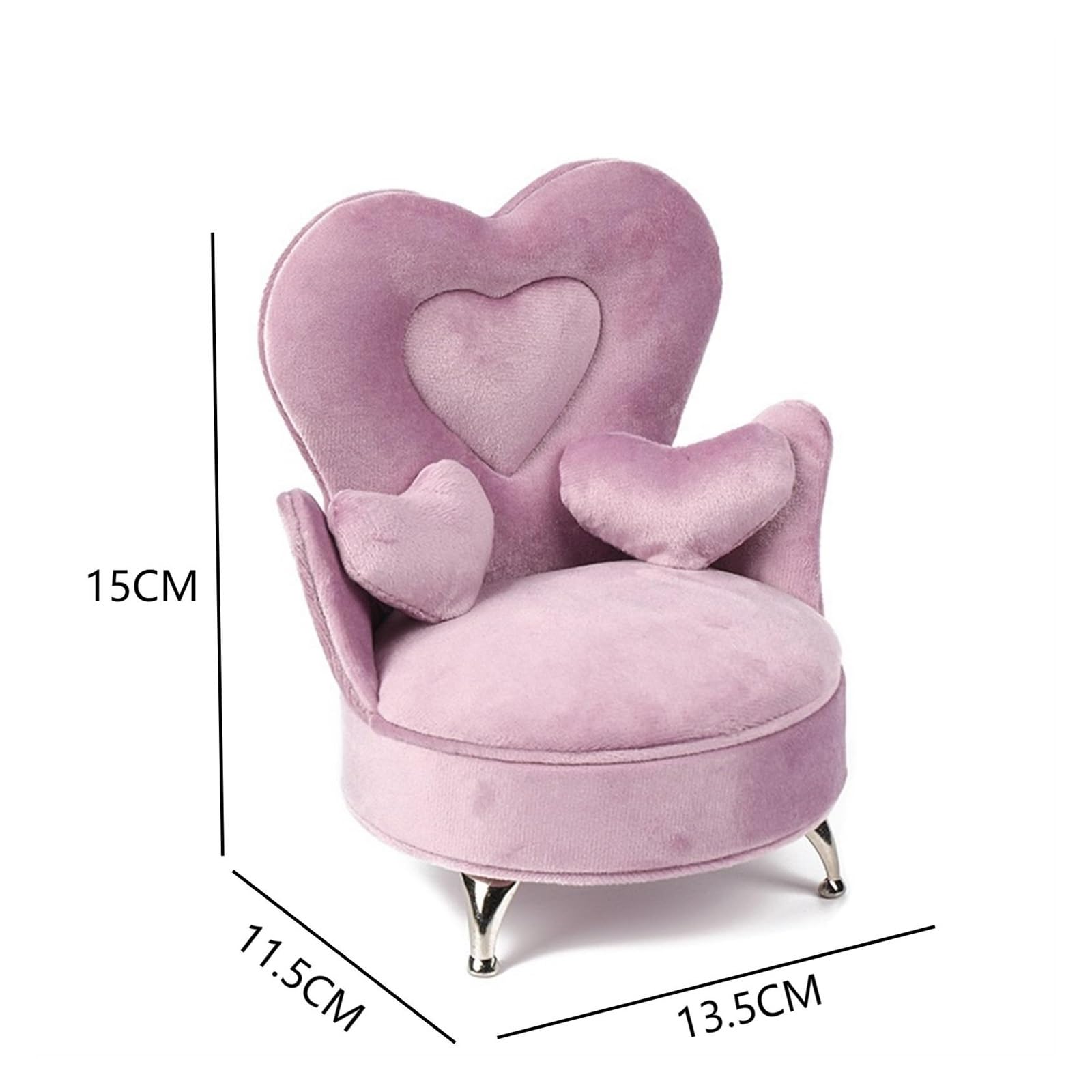1:6 Sofa Sieraden Doos Poppen Accessoires Sieraden Opbergdoos Ronde Bank, Meubels