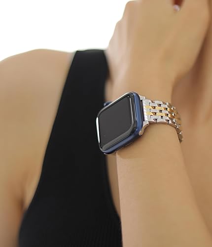 Miniatura 2 de Correa delgada y femenina para Apple Watch 11 10 Se 9 8 7 6 5 4 3, Correa metálica elegante para mujeres para Apple Watch 42mm 41mm 40mm 44mm 45mm